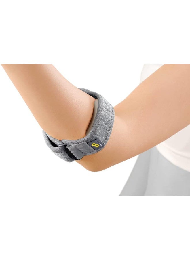 Bracoo Tennis-Golfer Elbow Strap, Quality Compression EVA Pad for Tendonitis, Muscle Strain Relief, EP40, One Size, Gray - Image 2